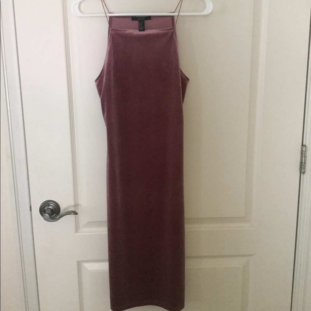 Forever 21 Rose Pink Silk Dress